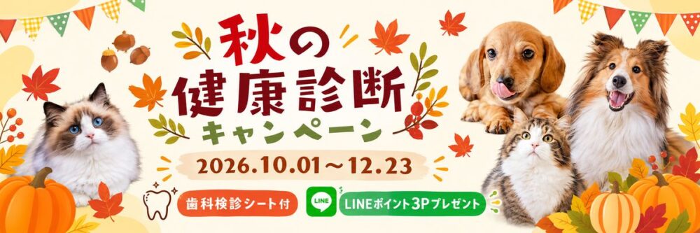 秋の健康診断キャンペーン実施中